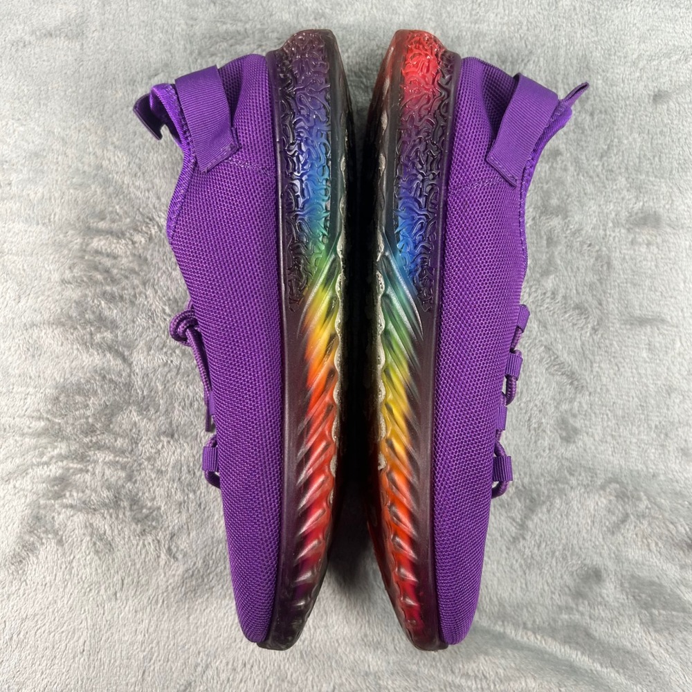 Wanted Affinity Purple Mesh Rainbow Sole Sneakers Womens 10 Low Top Trainers